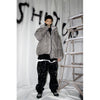 Alphabet graffiti black and white solid color jacket