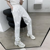 Summer butterfly printed reflective casual pants