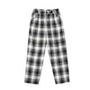 beam adjustable plaid check casual pants in 3 colors