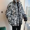 South Korea ulzzang zebra pattern cotton coat