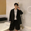 Unusual smart  jacket and shorts  set in 3 colors