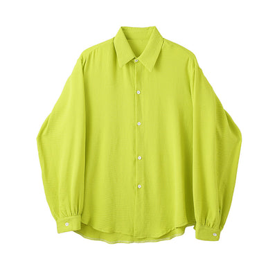 Spring and summer long-sleeved loose shirt