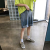 summer High waist denim shorts