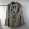Sequined polarized small sequin plaid party jacket