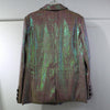 Sequined polarized small sequin plaid party jacket