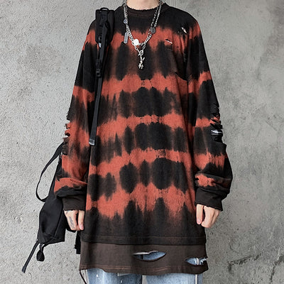 long-sleeved loose round neck sweater