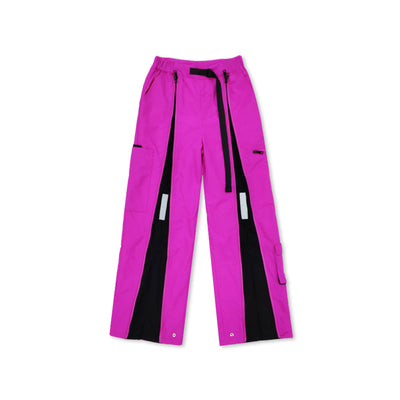 Heavy industry loose straight stitching reflective Girl trousers