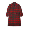 British style vintage red loose mid-length woolen Girl coat