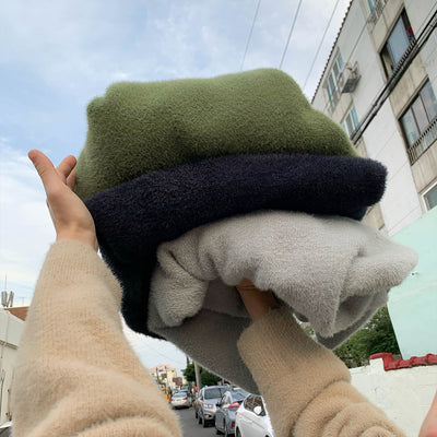 Mohair fluffy nice to touch Korean skater knitted sweater in 4 colors