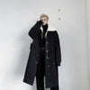 Thick fake lamb fur stand collar fleece mid-length cotton Trench coat in 2 colors