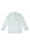 milky white conventional suit jacket